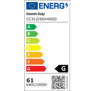 Krištáľový luster, LINDERHOF Magno, 62W, Priemer 60cm, Studené/Teplé/Neutrálne svetlo, Zlatý, Nastaviteľná výška