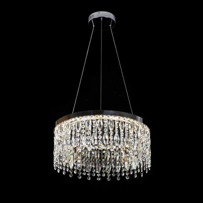Candelabru LED cu Telecomanda, 98W, ROYALE Eleganza, Diametru 50 cm, Inaltime 120 cm, Lumina Rece/Neutra/Calda, Dimabila, Argintiu, Cristal, Metal Lustre LED cu Telecomanda Default Title Alessandro Design