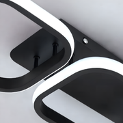 LED luster VERTEX 35W, 3 štvorcové, lineárny, studené/teplé/neutrálne svetlo, čierny