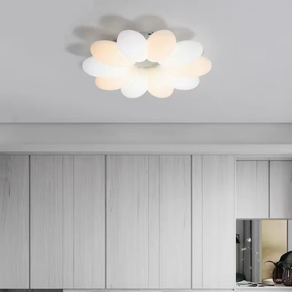 LED luster Flowers CP225, Priemer 55 cm, IP20, Studené/Neutrálne/Teplé svetlo, Stmievateľné, Biele, Plexisklo, Syntetická živica