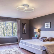 LED luster s betty diaľkovým ovládaním, 28W, 2 kruhy, studené/horúce/neutrálne svetlo, nestabilné, biele