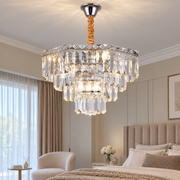Krištáľový luster ADAMA Nobile, 5x E14, priemer 40 cm, lesklý chróm, nastaviteľná výška