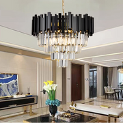 Candelabru Cristal BLOIS Eleganza 8xE14, Diametru 50cm, Negru, Inaltime Reglabila Candelabre Cristal Default Title Alessandro Design