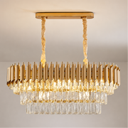 Krištáľový luster VERSAILLES Regalis 10xE14, Priemer 80cm, Zlatý, Nastaviteľná výška