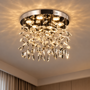 Krištáľový LED luster LLC210/550CH okrúhly, 30W, studené/teplé/neutrálne svetlo, krištáľ, lesklý chróm