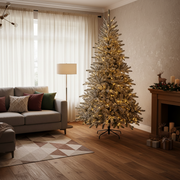 Decorațiune Brad Artificial UUMMANNAQ, 180 cm, 861 vârfuri, Suport Metalic, Plastic, Verde