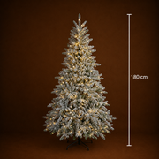 Decorațiune Brad Artificial UUMMANNAQ, 180 cm, 861 vârfuri, Suport Metalic, Plastic, Verde