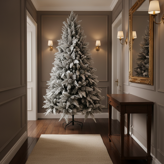Decorațiune Brad Artificial GLEIS, 300 cm, 3000 vârfuri, Suport Metalic, Plastic, Verde