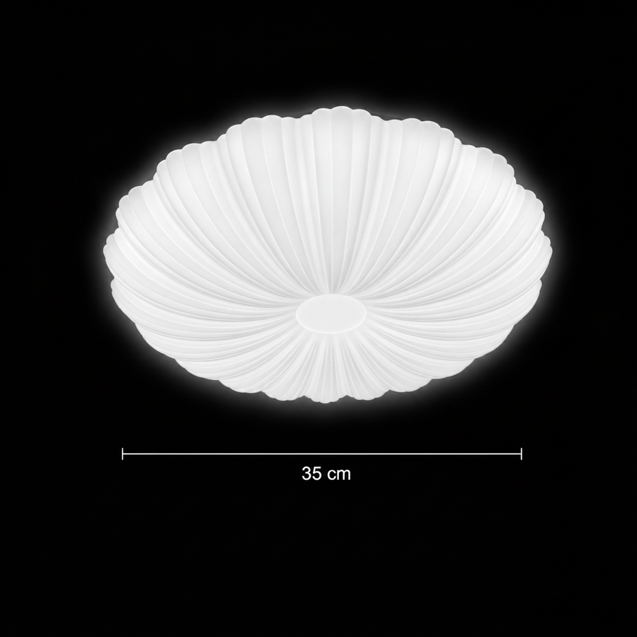 Plafonieră LED Margareta 35 cm, 31W, 3000K / 4000K / 6000K, Alb, Metal si Acril Plafoniere LED Default Title Alessandro Design