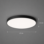 LED stropné svietidlo SOLIS 47cm 70W Cold Light Black