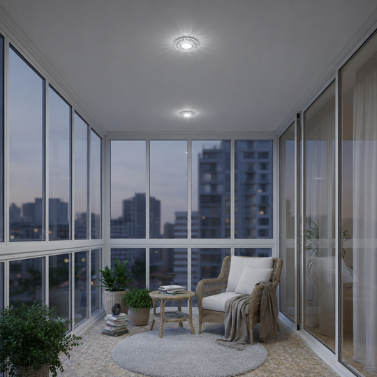 ORBITA LED Spot, 5 W, okrúhle, studené / teplé svetlo, starožitný bronz, živica a sklo LED Spot Predvolený názov Alessandro Design