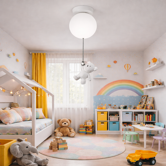 LED luster URSULETI CP210 Globe 15cm, výška 47cm, 1xE27, závesný, kov a akryl