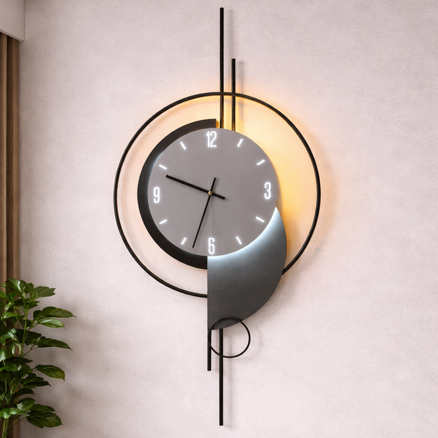 Luna dekoratívne nástenné LED svietidlo 83 W priemer 120 cm studené/neutrálne/teplé svetlo čierne