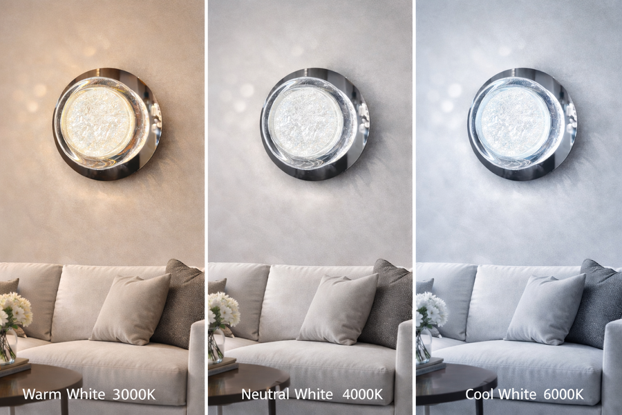 Luna dekoratívne nástenné LED svietidlo 83 W priemer 120 cm studené/neutrálne/teplé svetlo čierne