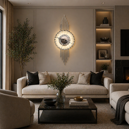 Luna dekoratívne nástenné LED svietidlo 83 W priemer 120 cm studené/neutrálne/teplé svetlo čierne