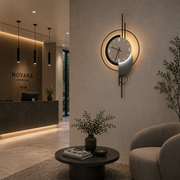 Luna dekoratívne nástenné LED svietidlo 83 W priemer 120 cm studené/neutrálne/teplé svetlo čierne