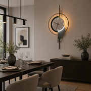 Luna dekoratívne nástenné LED svietidlo 83 W priemer 120 cm studené/neutrálne/teplé svetlo čierne