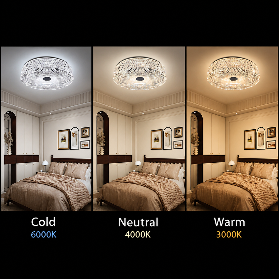 Lustra LED RADIAN Nobile, 43W, Diametru 39.5 cm, Lumina Calda/Neutra/Rece, Alb