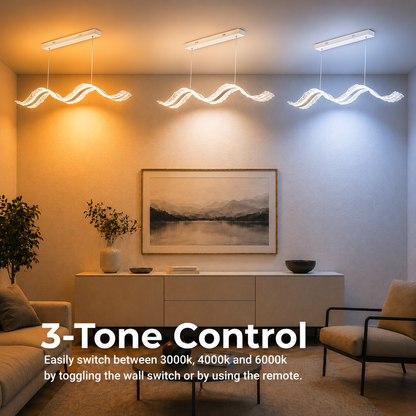 Lustra LED cu Telecomanda, Suspendata AMI 78W, Liniara, Lumina Rece/Calda/Neutra, Alb, Inaltime Reglabila