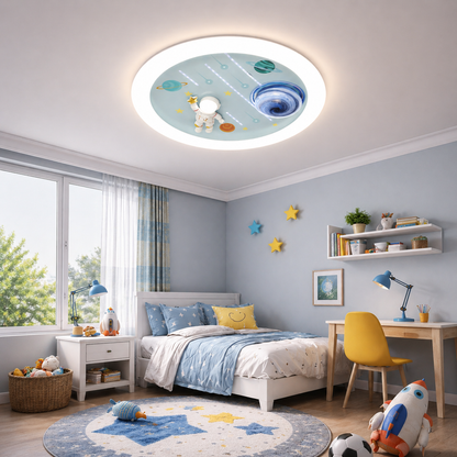 LED luster CONSTELATION 49W, Priemer 49cm, Studené/Teplé/Neutrálne svetlo, Biela Modrá