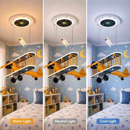 Závesný LED luster AVION 148W, studené/teplé/neutrálne svetlo, strieborný