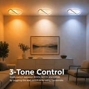LED luster s diaľkovým ovládaním VECTOR ARCUS 52W, 2 prvky, studené/teplé/neutrálne svetlo, stmievateľné, čiernobiele