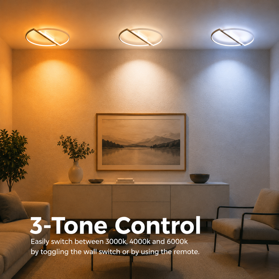 LED luster s diaľkovým ovládaním VECTOR ARCUS 52W, 2 prvky, studené/teplé/neutrálne svetlo, stmievateľné, čiernobiele