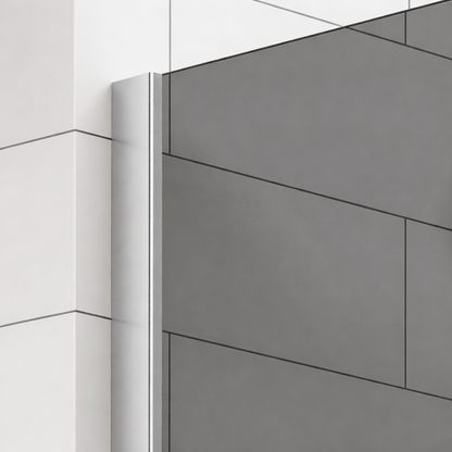 Paravan duș Walk-In 120x195 cm, sticlă securizată 8 mm, gri, profil metalic rezistent Dus Walk-in Default Title Alessandro Design