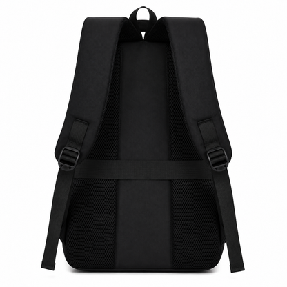 Rucsac Travel Business SHEKI, 47x32x14 cm, Oxford, Negru si Albastru