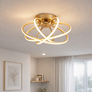LED luster s diaľkovým ovládaním LT770/500GD, 45W, teplé/studené/neutrálne svetlo 3000K/4000K/6000K, stmievateľné, aurium metal