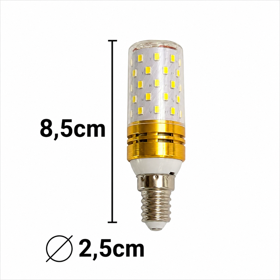 E14 LED žiarovka, 12W, ruža, teplé/neutrálne/studené svetlo, 3000K/4000K/6000K