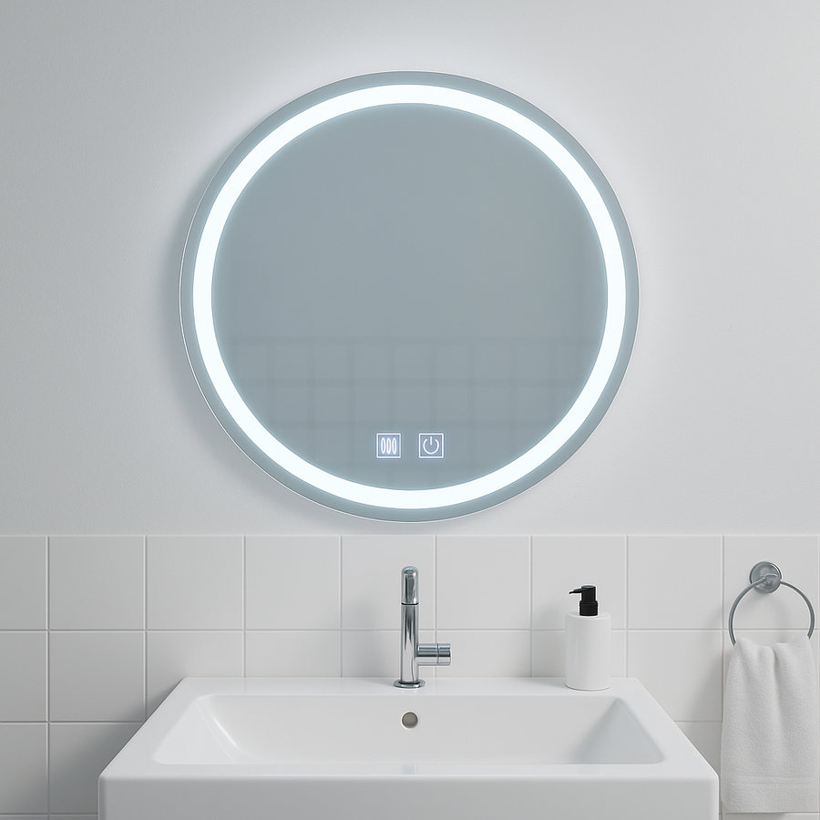 Okrúhle LED zrkadlo, 60 cm, Lucea Touch, Demister System, Stmievateľné