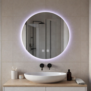 Okrúhle LED zrkadlo, 70cm, Isolda, Touch, Demister systém