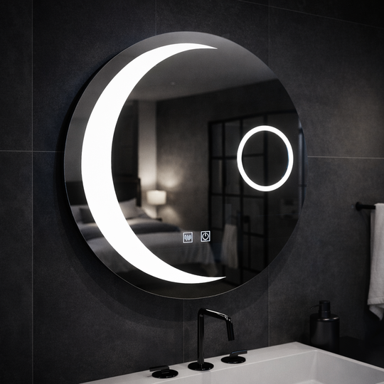 LED okrúhle zrkadlo, 70 cm, Orbis Touch, Demister System, stmievateľné zrkadlá Korman E Predvolený názov Alessandro Design