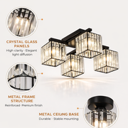 Georgiana 1x E27 čierna