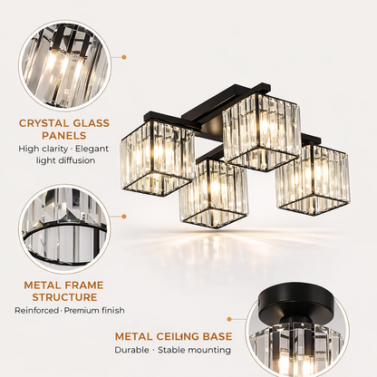 Georgiana 1x E27 čierna