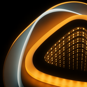 LED luster NEXA Triangle 3D 36W, biely, studené/teplé/neutrálne svetlo