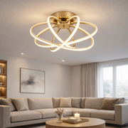 LED luster s diaľkovým ovládaním LT770/500GD, 45W, teplé/studené/neutrálne svetlo 3000K/4000K/6000K, stmievateľné, aurium metal
