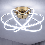 LED luster s diaľkovým ovládaním LT770/500GD, 45W, teplé/studené/neutrálne svetlo 3000K/4000K/6000K, stmievateľné, aurium metal