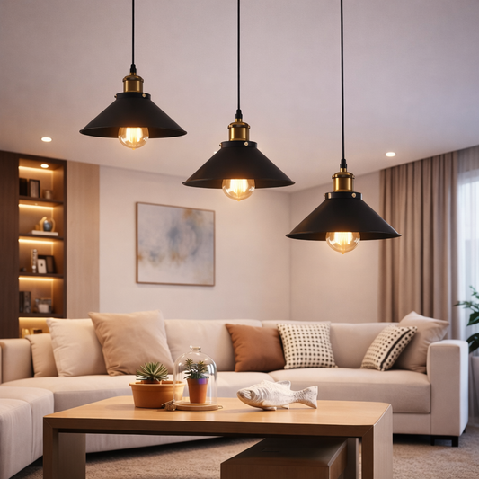 Závesný luster, LV210/3L, 3*E27, hnedý, kov a drôt, nastaviteľná výška