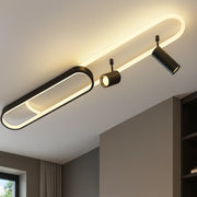 LED luster s nastaviteľným projektorom FISSO Camilla 49W, studené/teplé/neutrálne svetlo, čierny