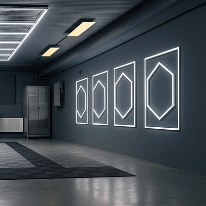 Honeycomb 1050 mm x 1200 mm LED šesťuholníky