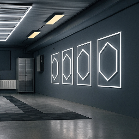 Honeycomb 1050 mm x 1200 mm LED šesťuholníky