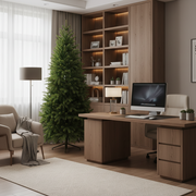 Decorațiune Brad Artificial EIS, 210 cm, 666 vârfuri, Plastic, Verde