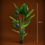 Decorațiune Monstrosa Deliciosa Artificial, Plastic, 180 cm, Verde