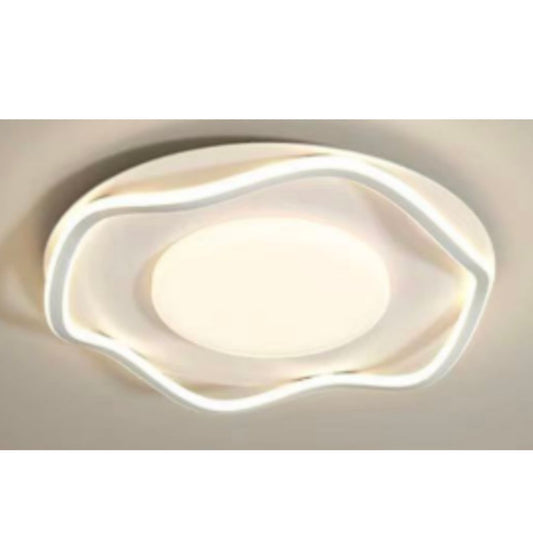 LED túžba s moderným diaľkovým ovládaním Silva, 106 W, 2 kruhy, studené/horúce/neutrálne svetlo, nestabilné, biele