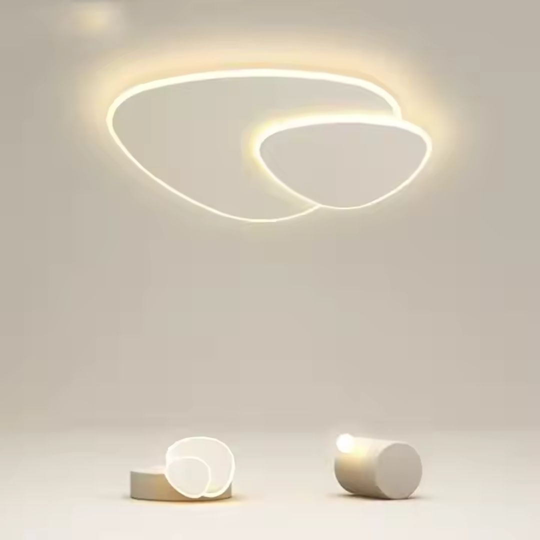Luster LED s diaľkovým ovládacím svetlom, 98 W, oválne, studené/horúce/neutrálne svetlo, nestabilné, biele