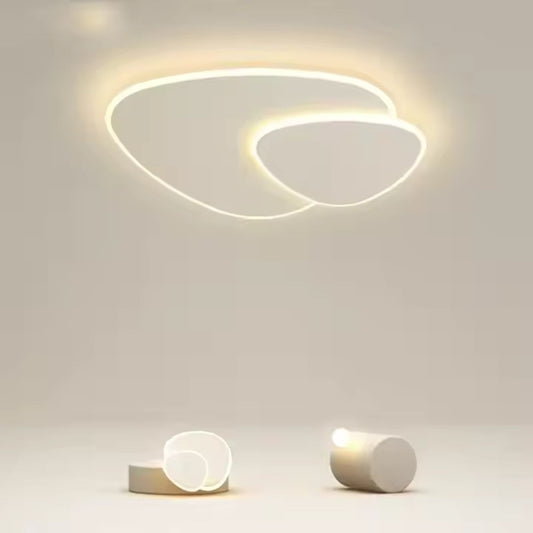 Luster LED s diaľkovým ovládacím svetlom, 98 W, oválne, studené/horúce/neutrálne svetlo, nestabilné, biele