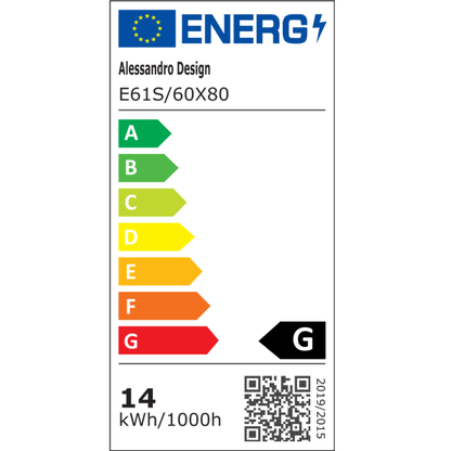 Obdĺžnikové LED zrkadlo 60X80cm, Spectrum Touch, RGB, Demister System
