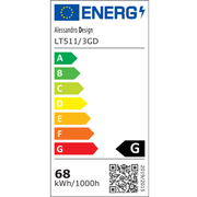 LED luster s diaľkovým ovládaním RIGA LILITH 94W, 3 kruhy, studené/teplé/neutrálne svetlo, stmievateľné, lesklé zlato